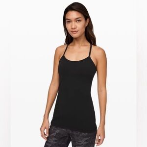 lululemon black power y tank